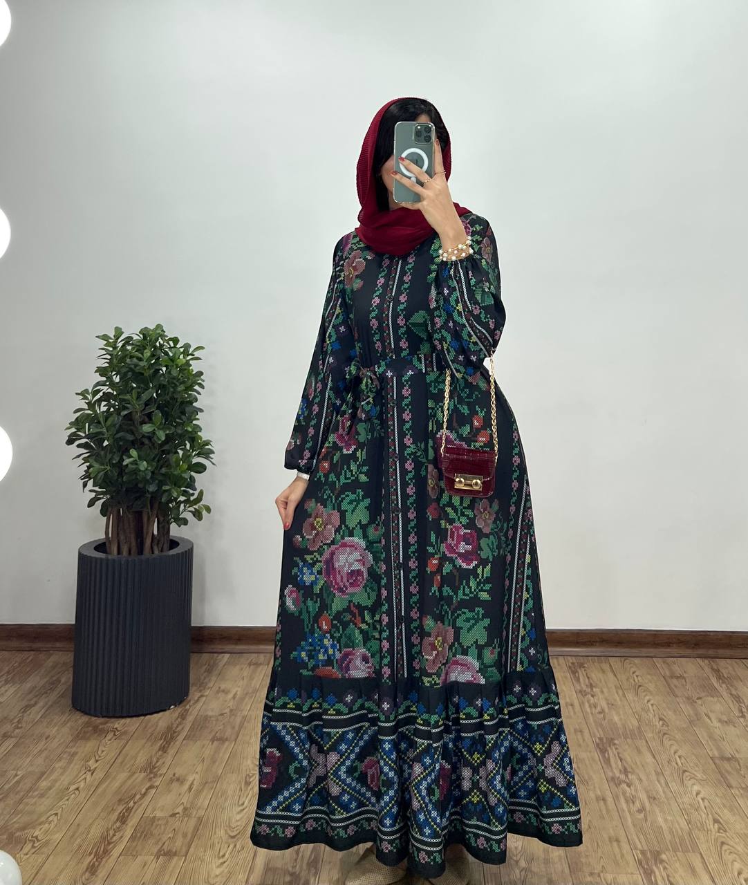 پیراهن-بلند-دکمه-دار-شرمیلا-1