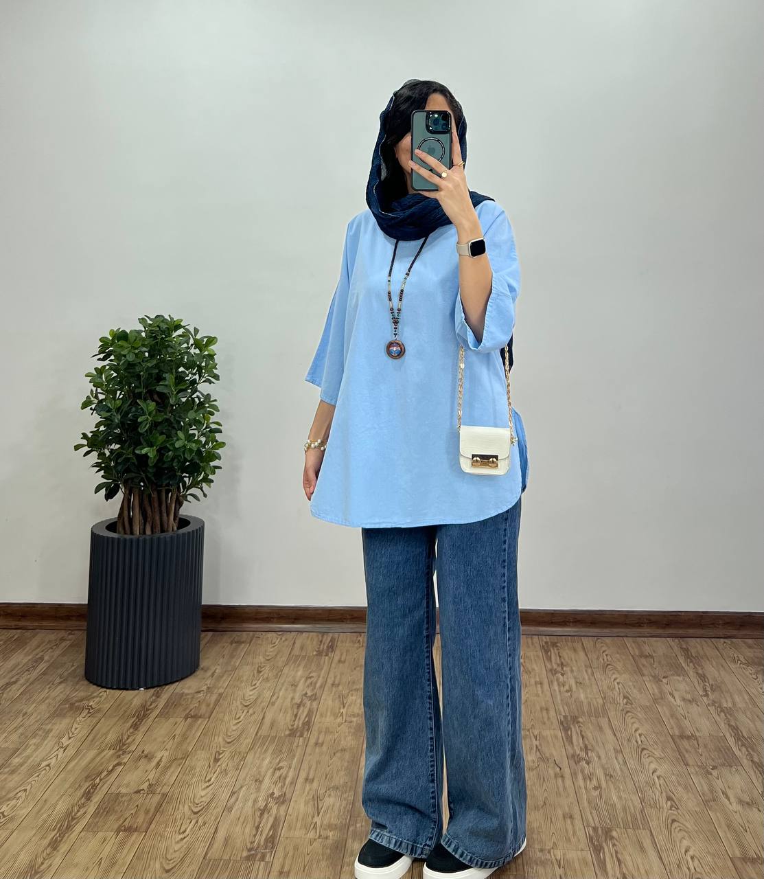 تونیک-مانتویی-لینن-شاپرک