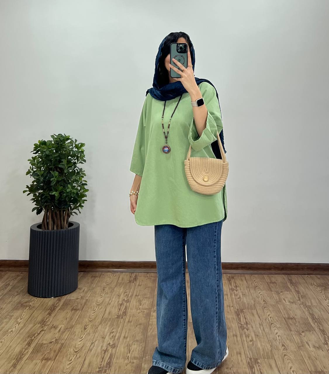 تونیک-مانتویی-لینن-شاپرک