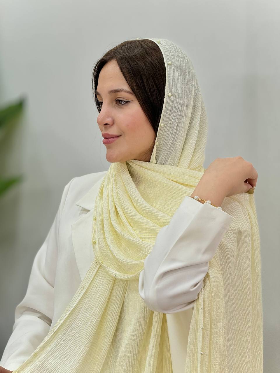 شال-پلیسه-مروارید