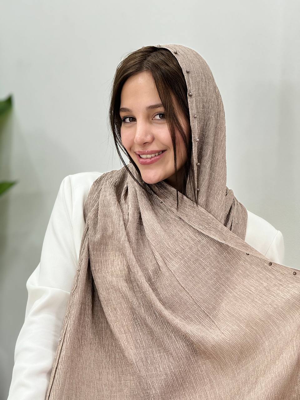 شال-پلیسه-مروارید