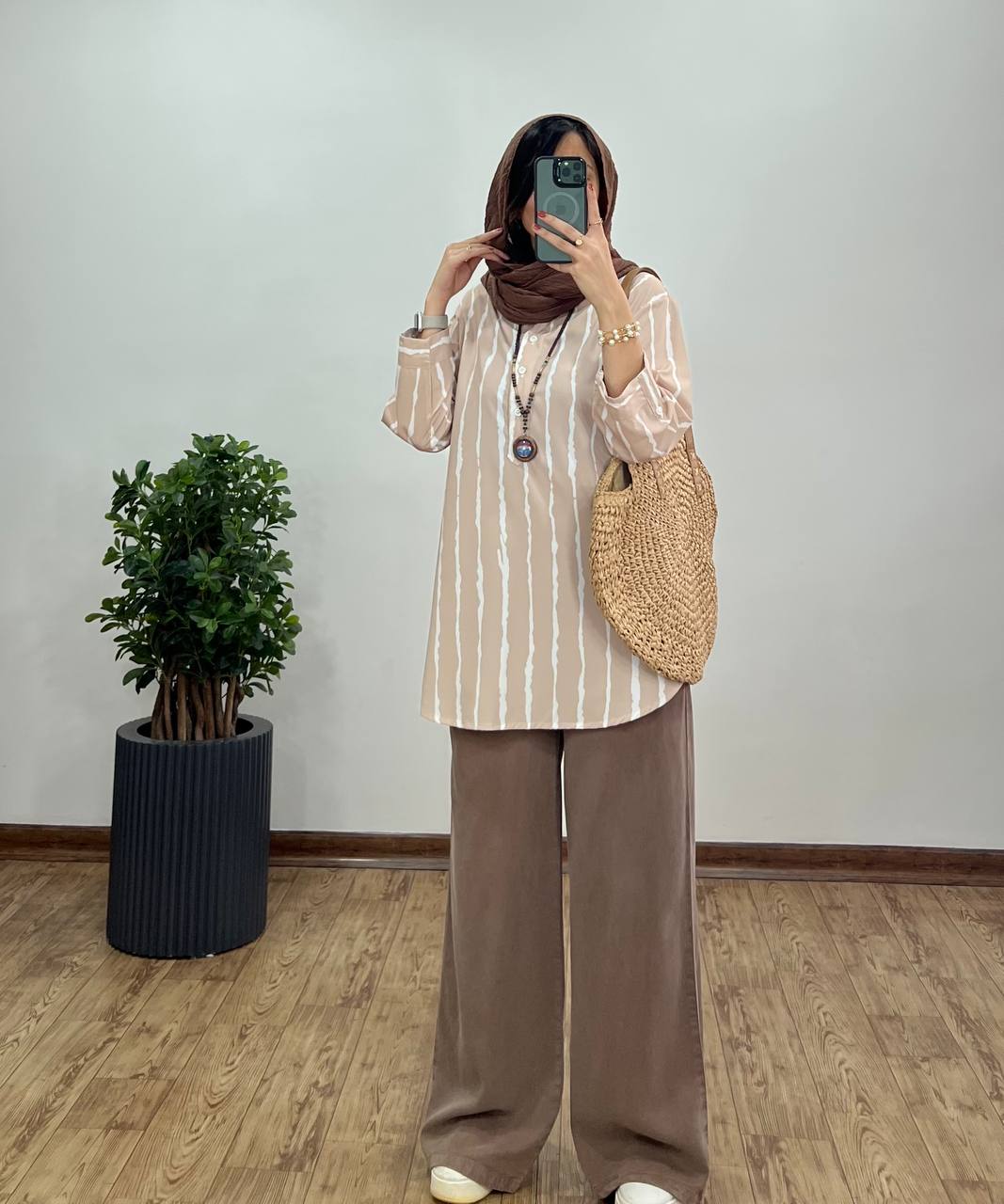 تونیک-مانتویی-جلوبسته-پری
