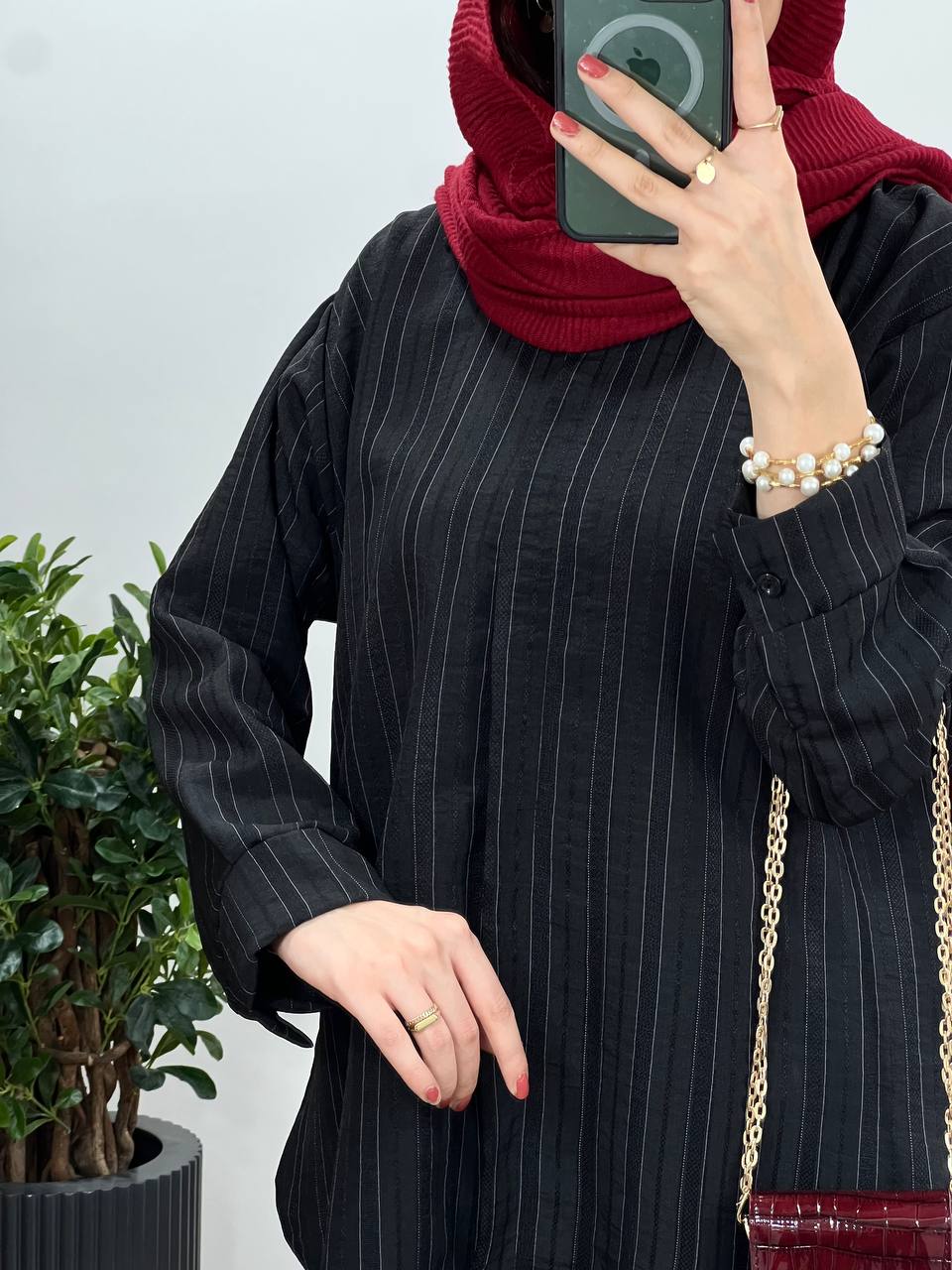 تونیک-مانتویی-دکمه-مخفی-جوانه