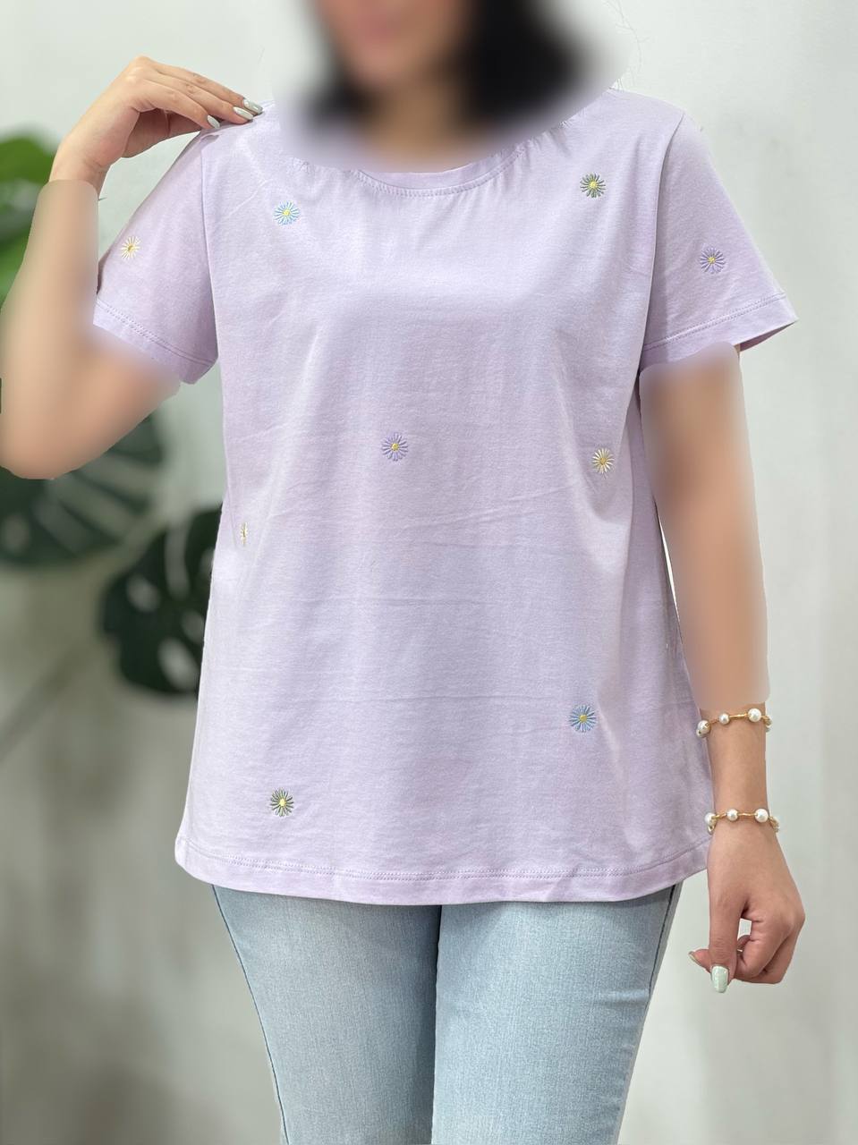 تیشرت-زنانه-گل-بابونه-1(کد-3131)