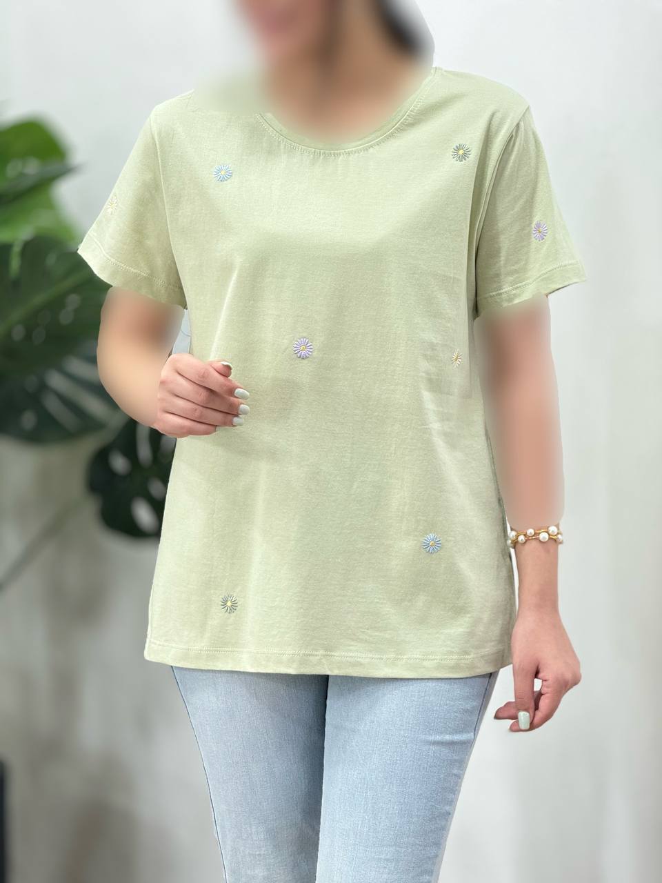 تیشرت-زنانه-گل-بابونه-1(کد-3131)