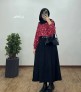 ست-بلوز-و-دامن-مخمل-کبریتی-طرحدار-2